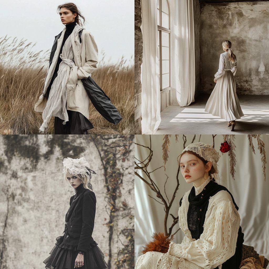 Scandi chic fashion style, Midjourney V6.1, render 1 of 4