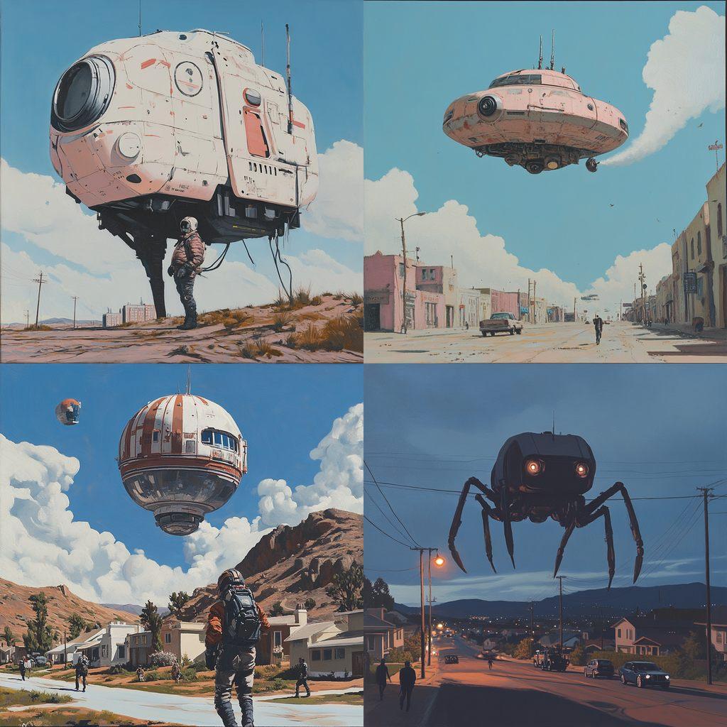 Scott Listfield style, Midjourney V6.1, render 1 of 4