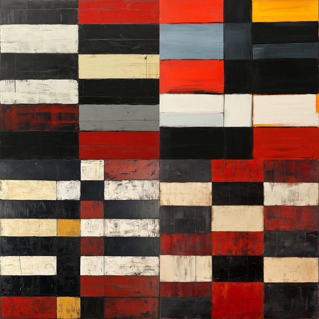 Sean Scully style, Midjourney V6.1, render 1 of 4