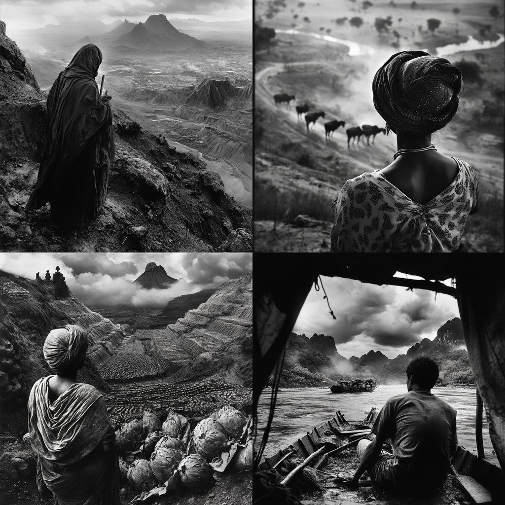 Sebastiao Salgado style, Midjourney V6.1, render 1 of 4