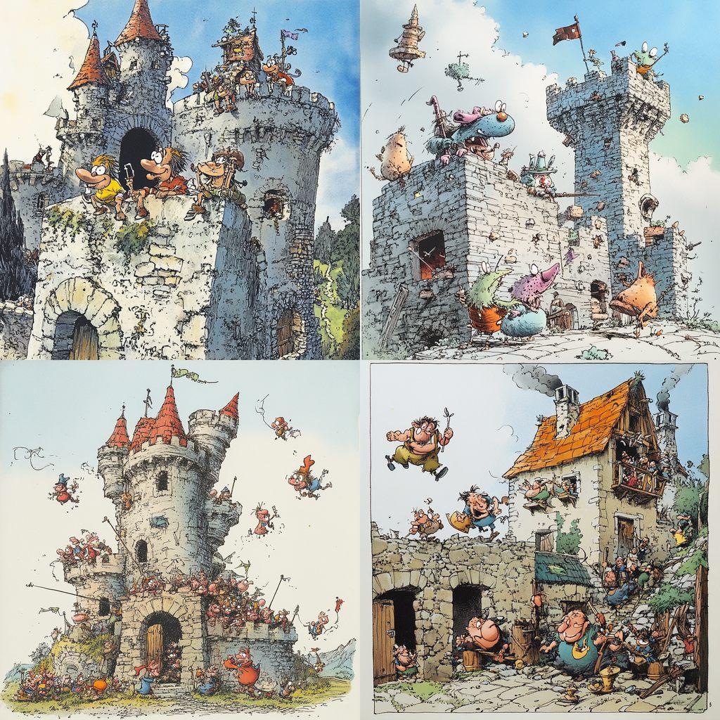 Sergio Aragones style, Midjourney V6.1, render 1 of 4