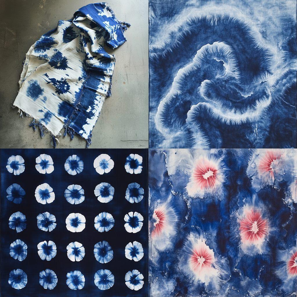 Shibori style, Midjourney V6.1, render 1 of 4