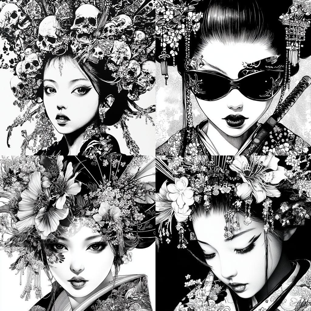 Shohei Otomo style, Midjourney V6.1, render 1 of 4