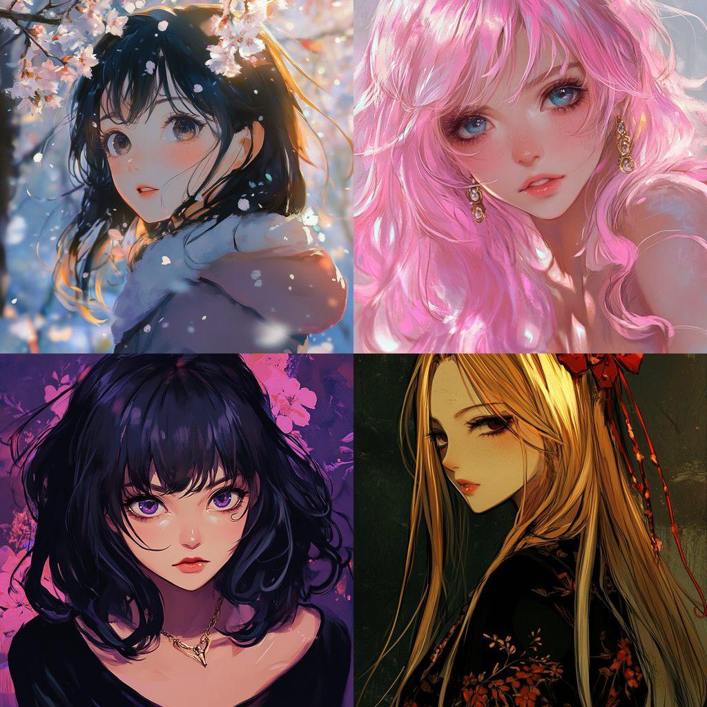 Shojo anime style style, Midjourney V6.1, render 1 of 4