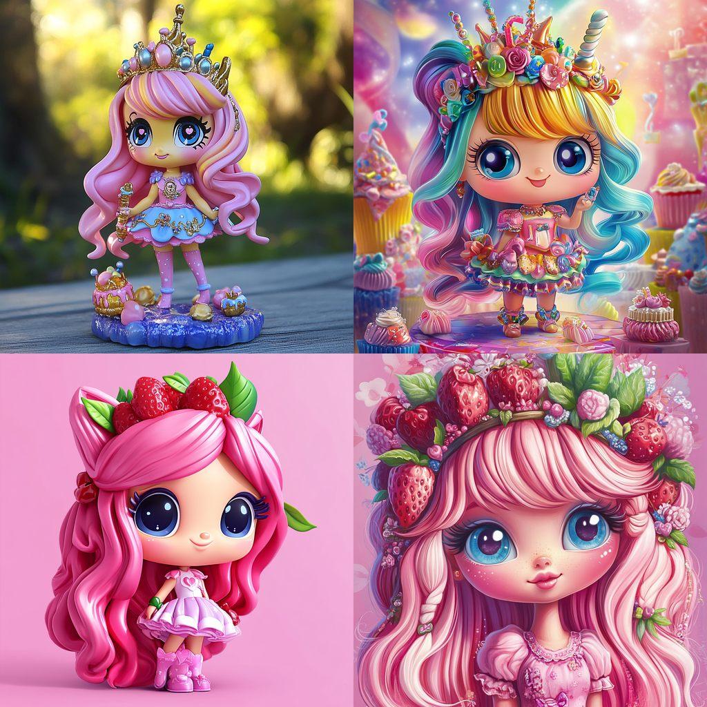 Shopkins Shoppies style, Midjourney V6.1, render 1 of 4