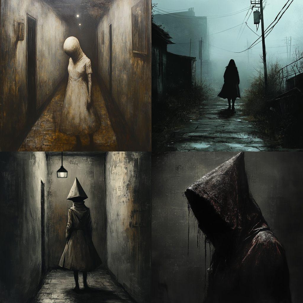 Silent Hill style, Midjourney V6.1, render 1 of 4