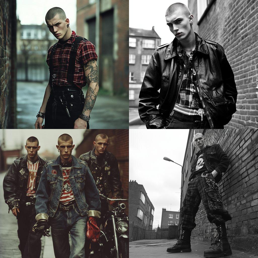 Skinhead fashion style, Midjourney V6.1, render 1 of 4
