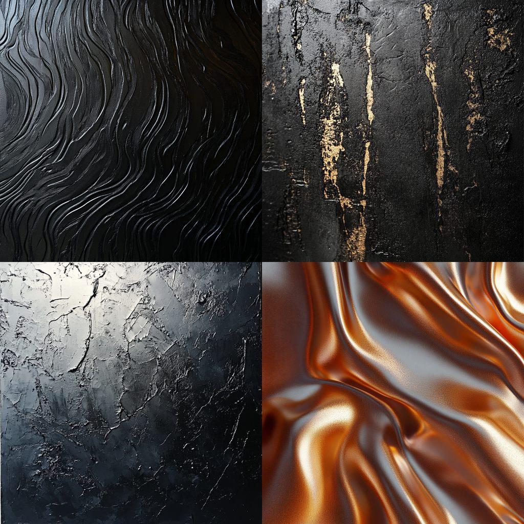 Slick texture style, Midjourney V6.1, render 1 of 4