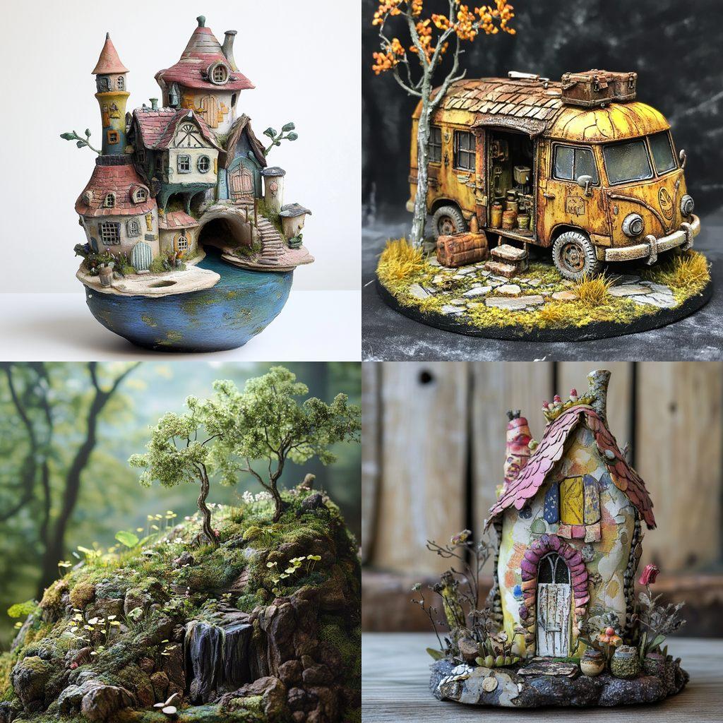 Small scale style, Midjourney V6.1, render 1 of 4