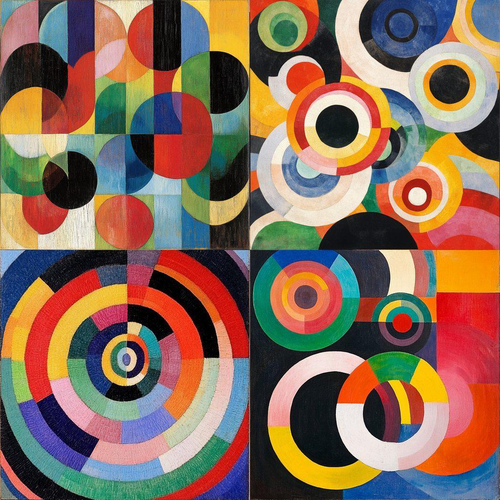 Sonia Delaunay style, Midjourney V6.1, render 1 of 4