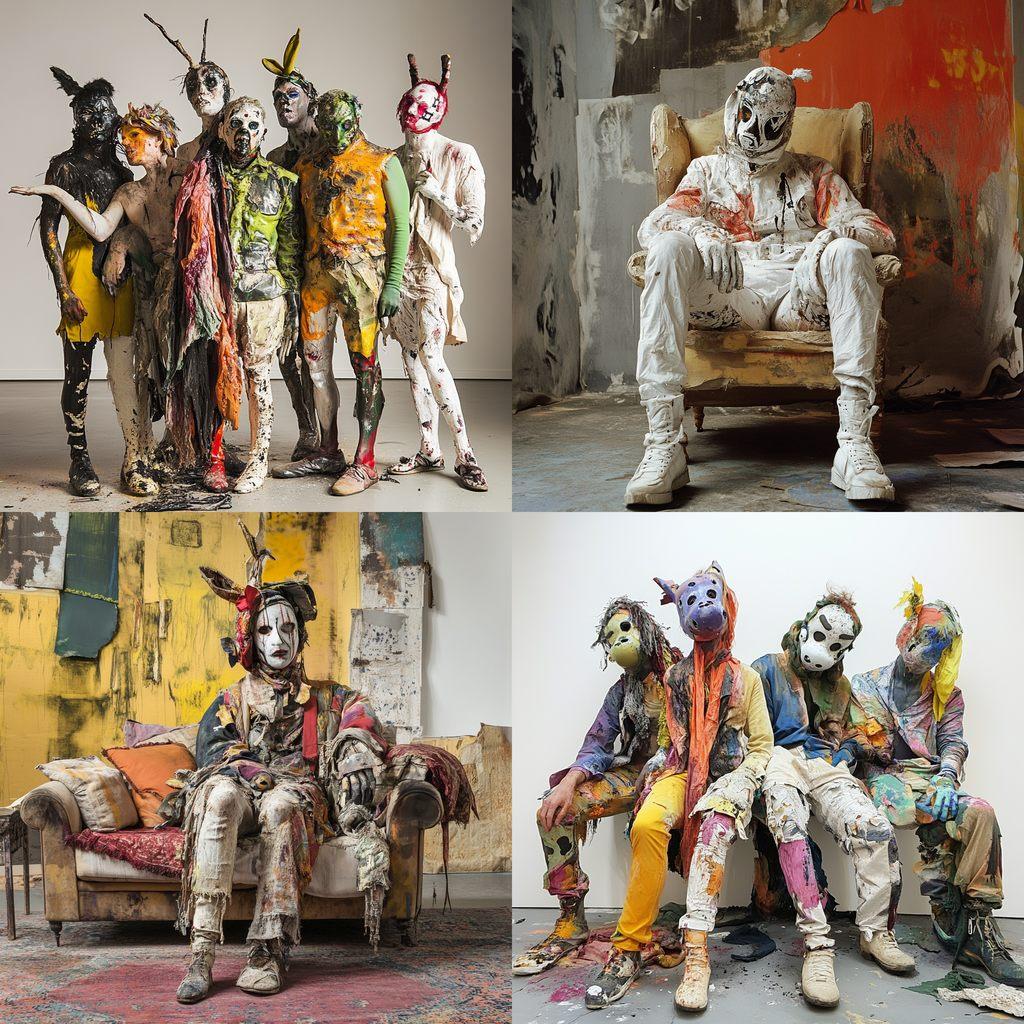 Spartacus Chetwynd style, Midjourney V6.1, render 1 of 4