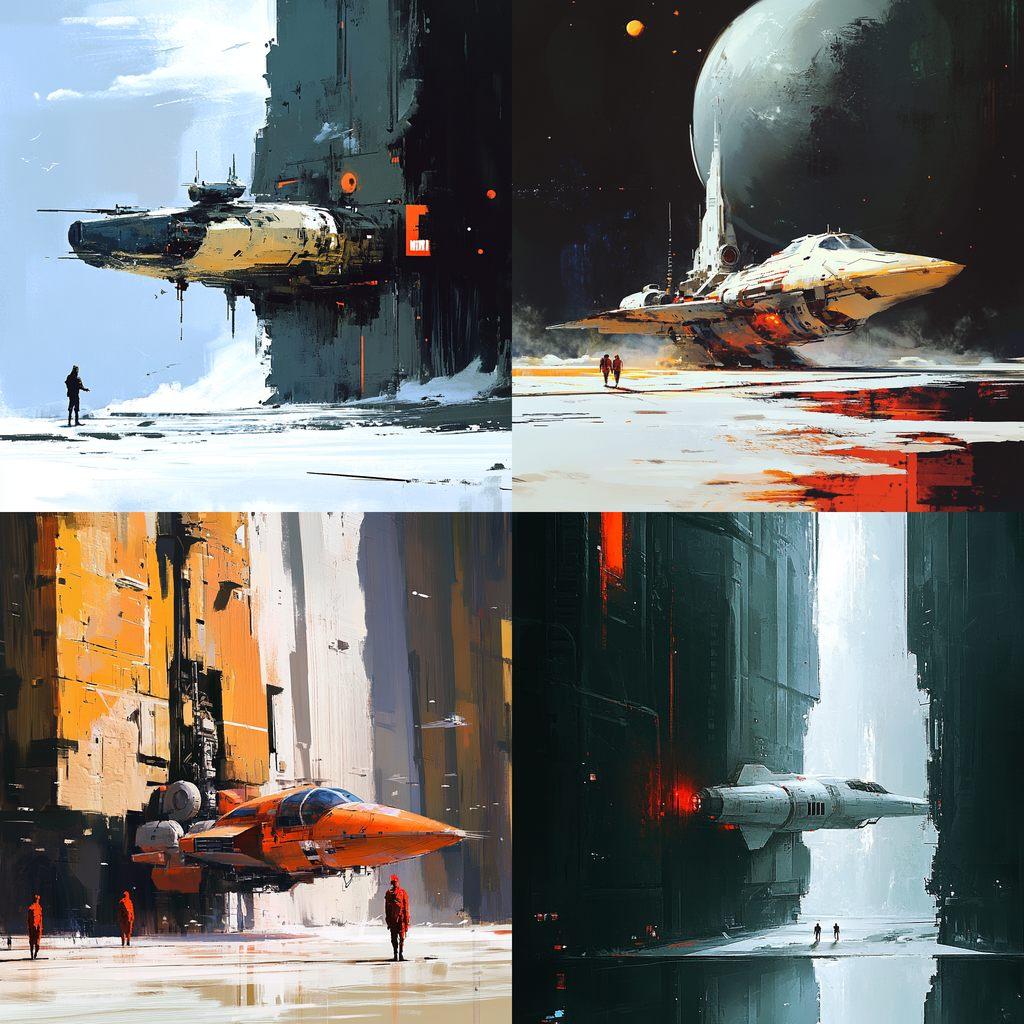 Sparth style, Midjourney V6.1, render 1 of 4