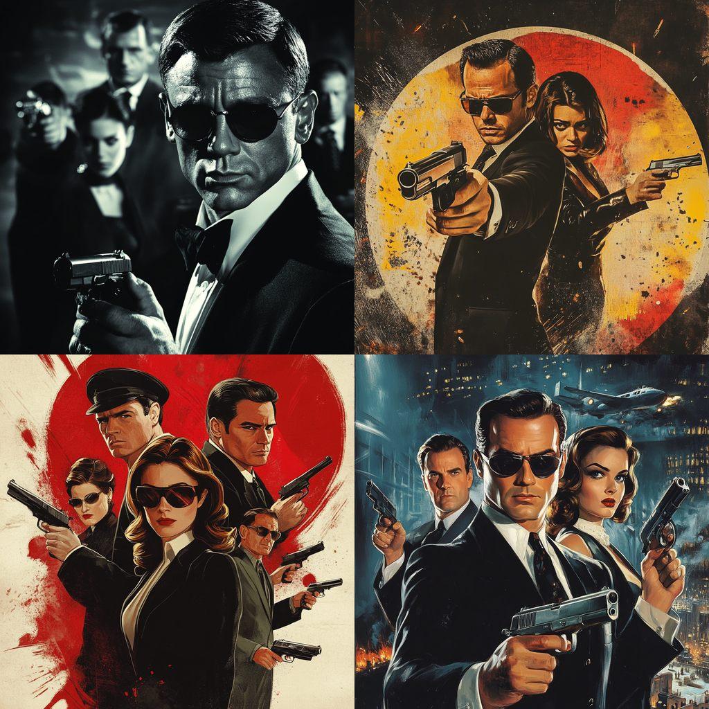 Spy movie style, Midjourney V6.1, render 1 of 4