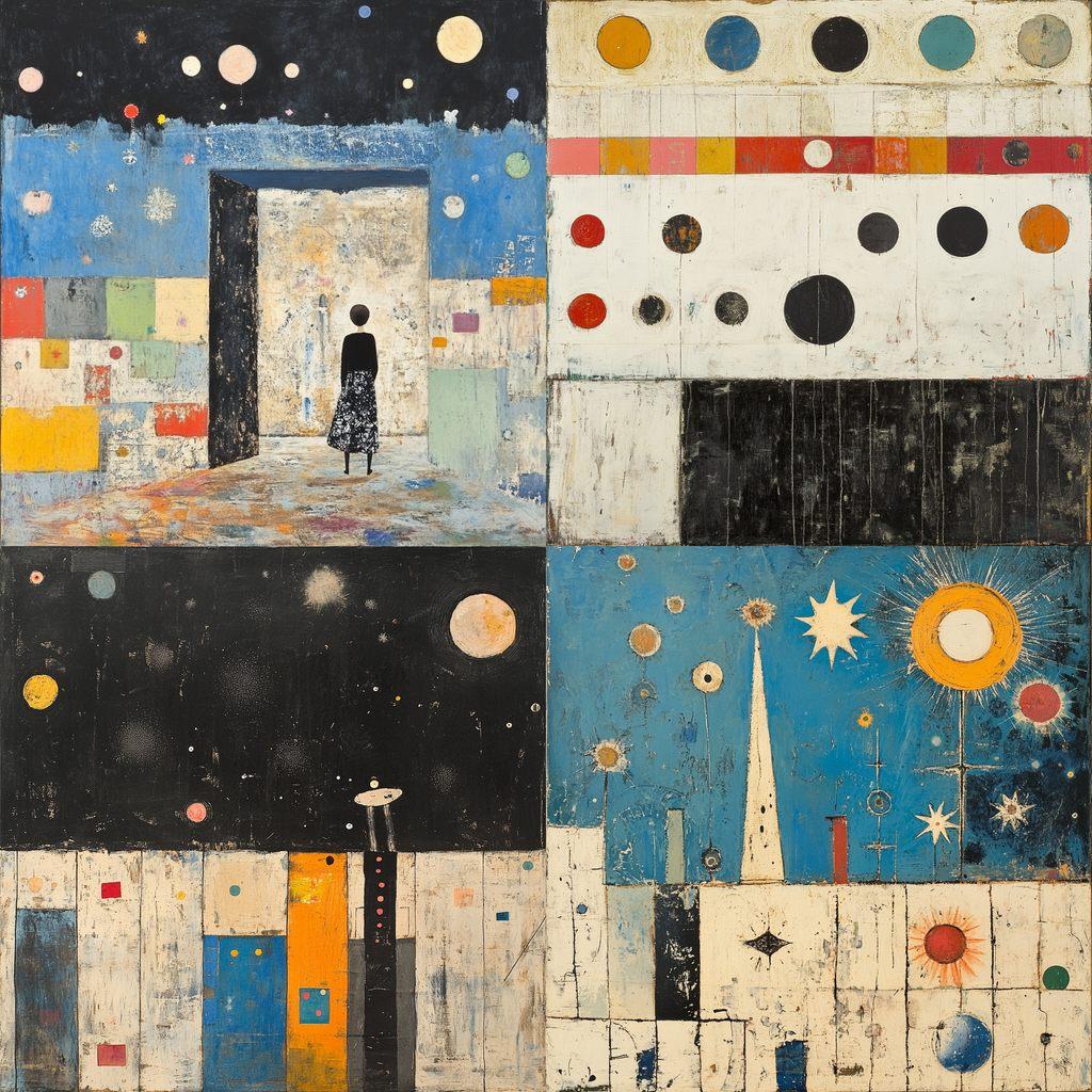 Squeak Carnwath style, Midjourney V6.1, render 1 of 4