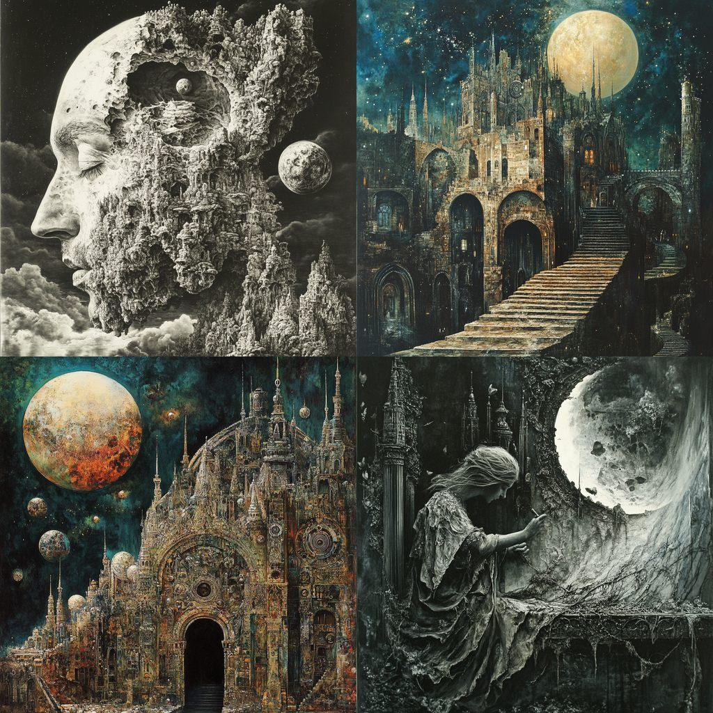Stanislaw Szukalski style, Midjourney V6.1, render 1 of 4