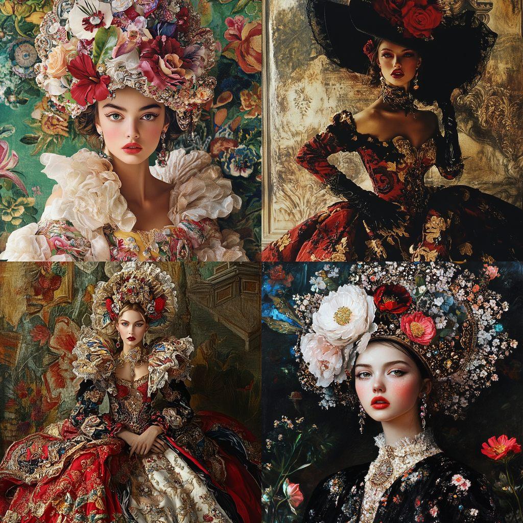 Stefano Gabbana style, Midjourney V6.1, render 1 of 4
