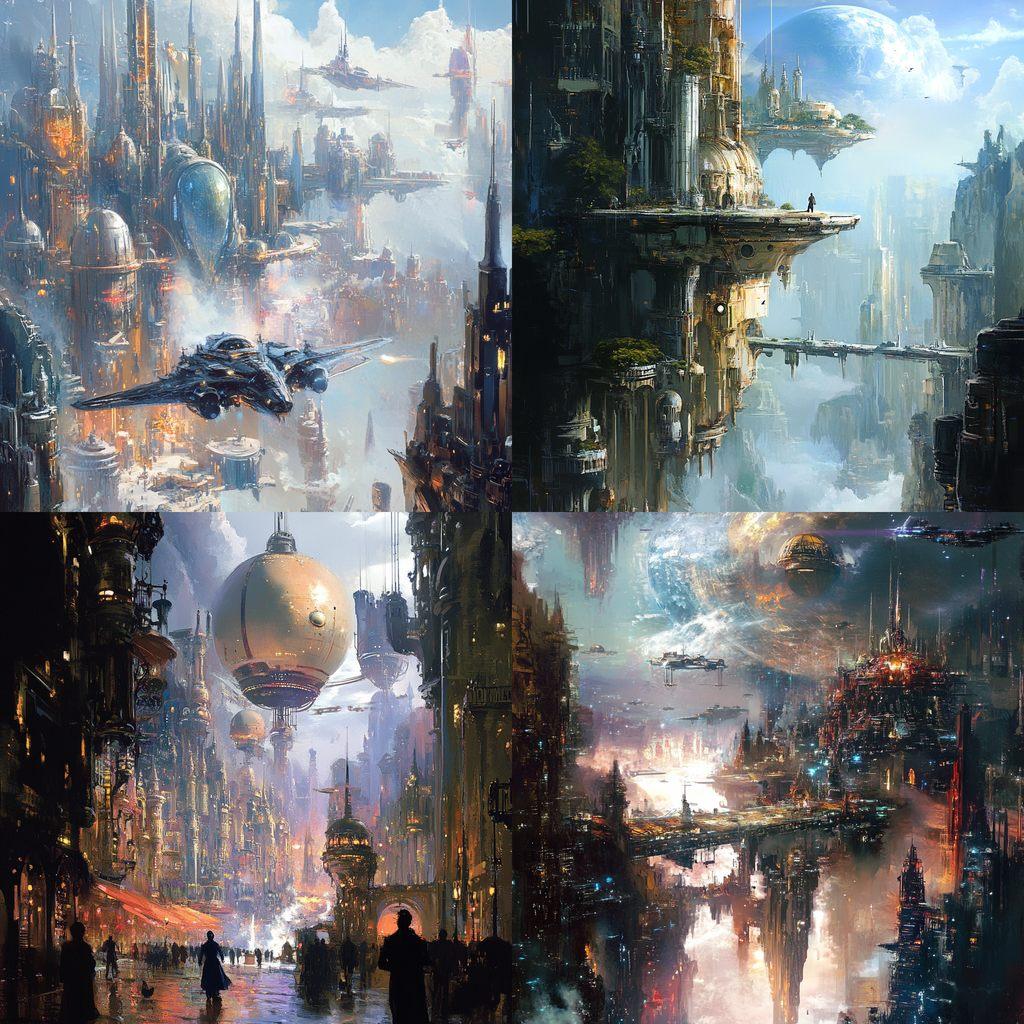 Stephan Martiniere style, Midjourney V6.1, render 1 of 4