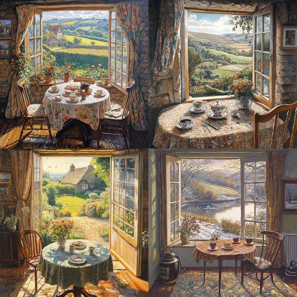 Stephen Darbishire style, Midjourney V6.1, render 1 of 4