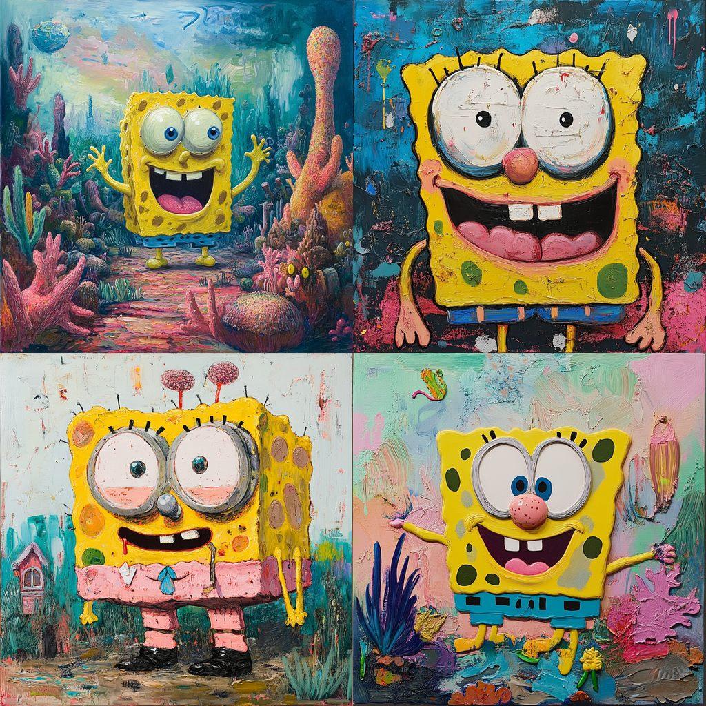 Stephen Hillenburg style, Midjourney V6.1, render 1 of 4
