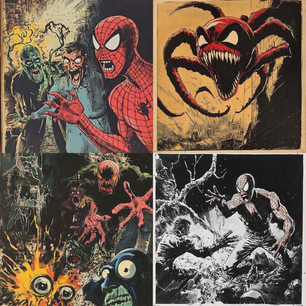 Steve Ditko style, Midjourney V6.1, render 1 of 4