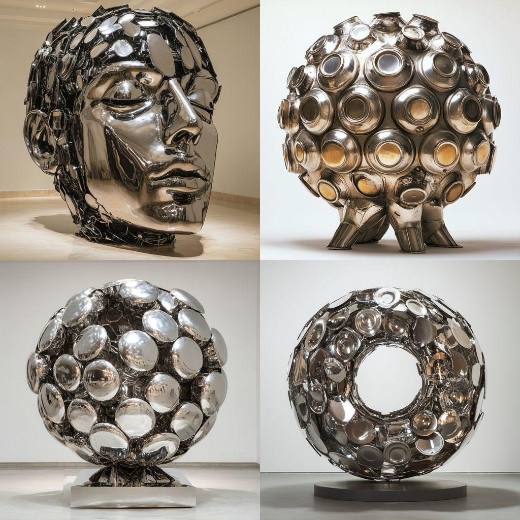 Subodh Gupta style, Midjourney V6.1, render 1 of 4