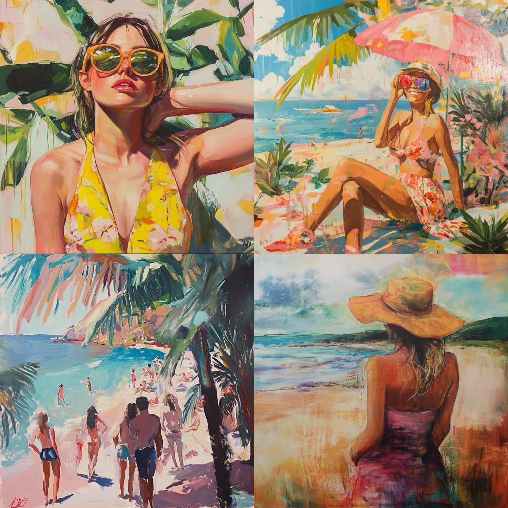Summer style, Midjourney V6.1, render 1 of 4