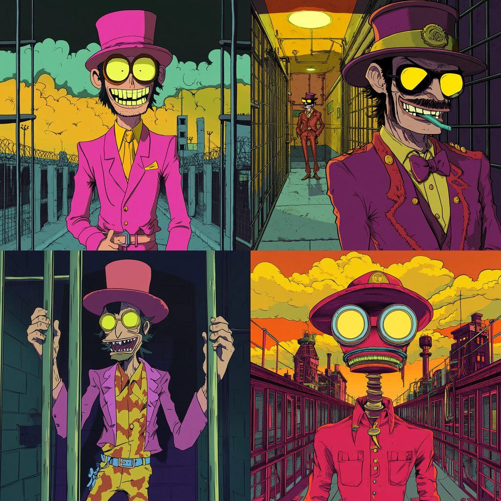 Superjail! style, Midjourney V6.1, render 1 of 4