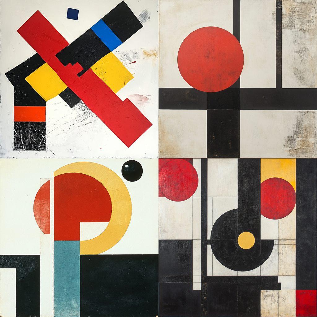 Suprematism style, Midjourney V6.1, render 1 of 4