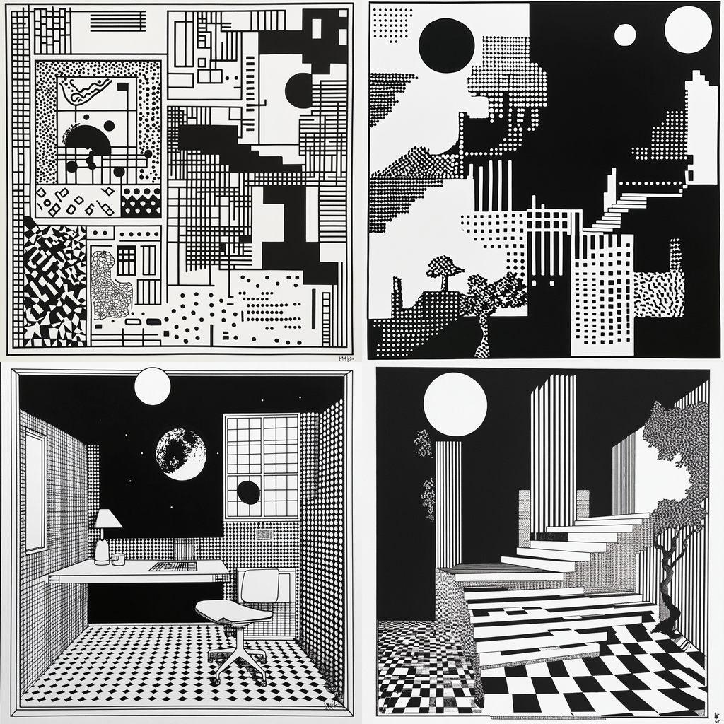 Susan Kare style, Midjourney V6.1, render 1 of 4