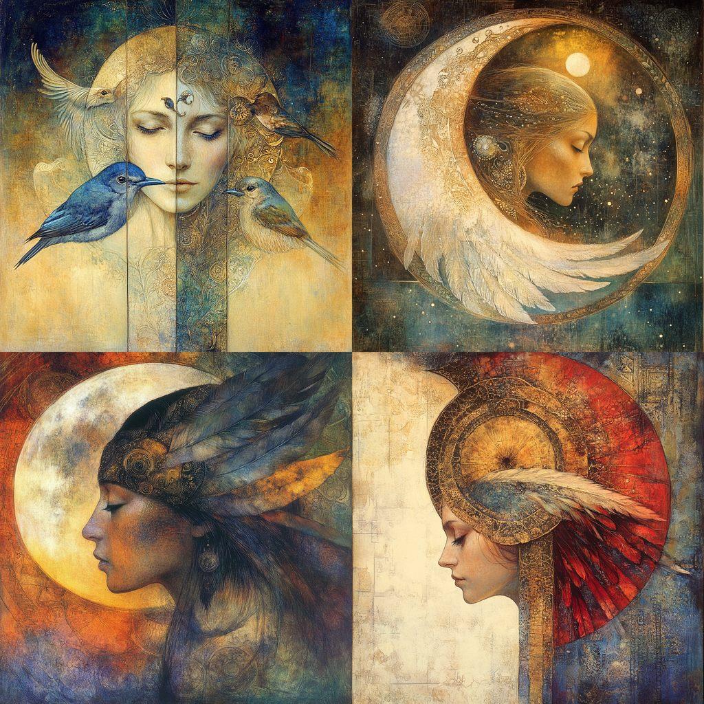 Susan Seddon Boulet style, Midjourney V6.1, render 1 of 4