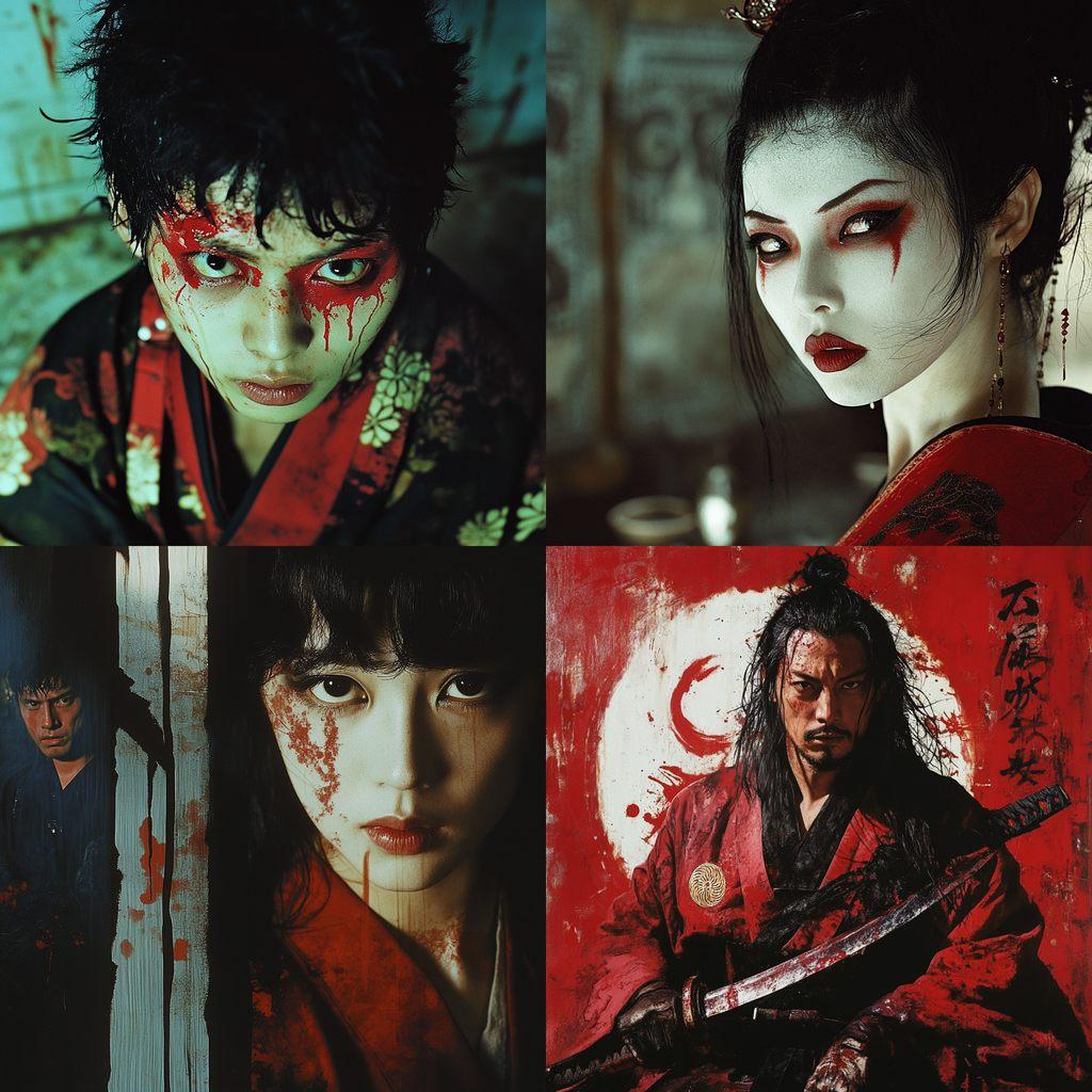 Takashi Miike style, Midjourney V6.1, render 1 of 4