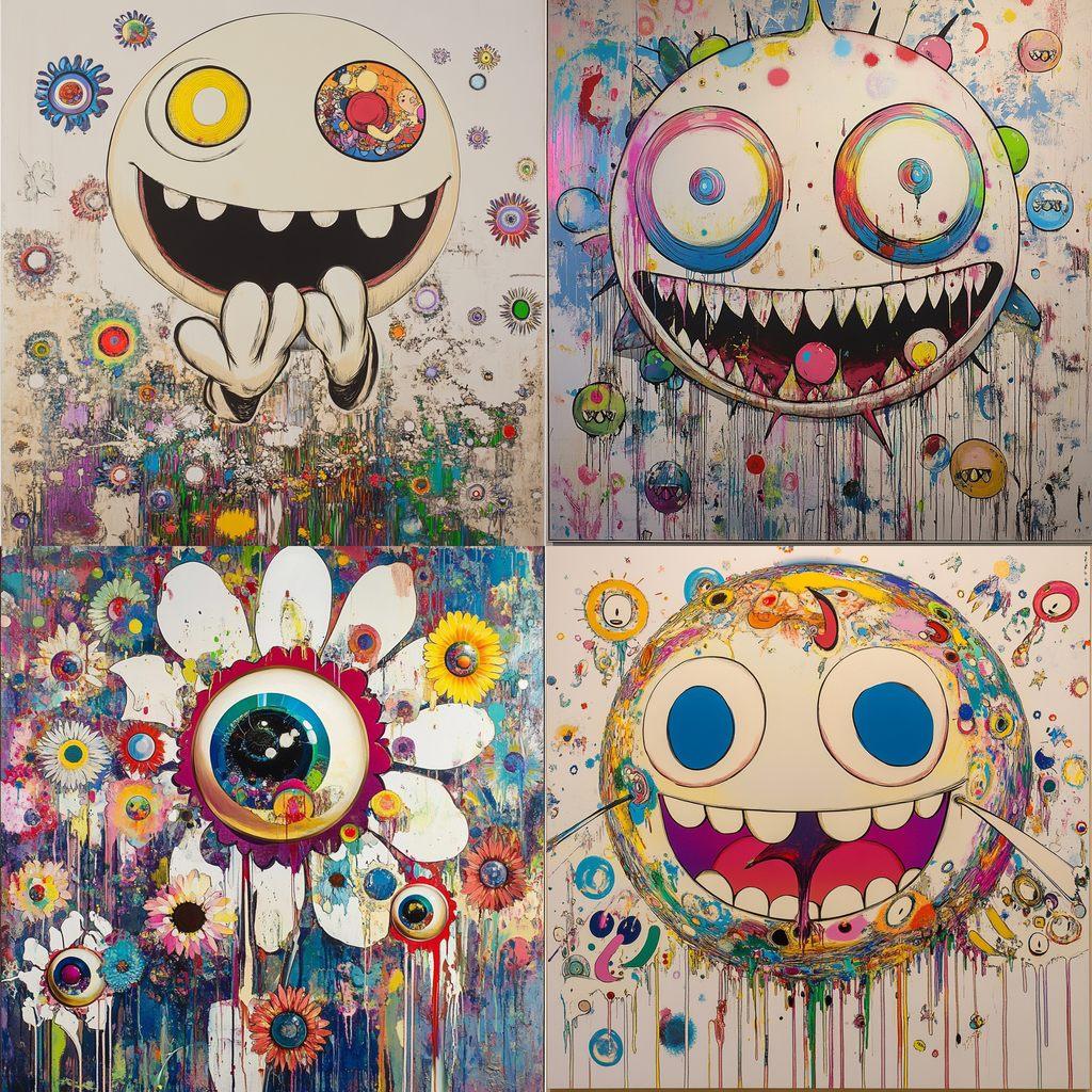 Takashi Murakami style, Midjourney V6.1, render 1 of 4