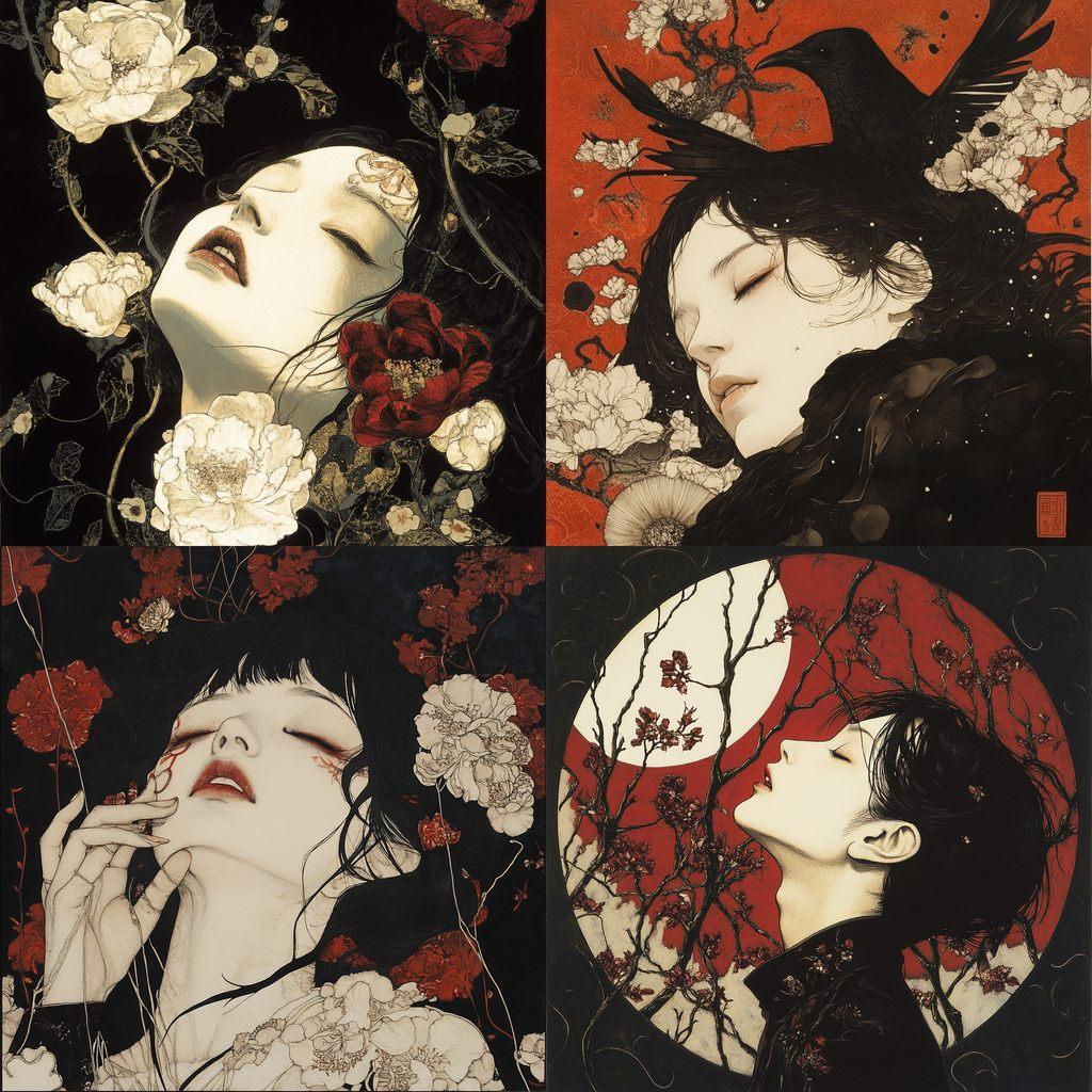Takato Yamamoto style, Midjourney V6.1, render 1 of 4