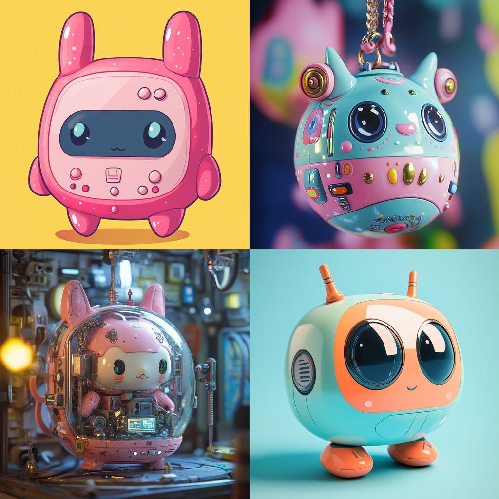 Tamagotchi style, Midjourney V6.1, render 1 of 4