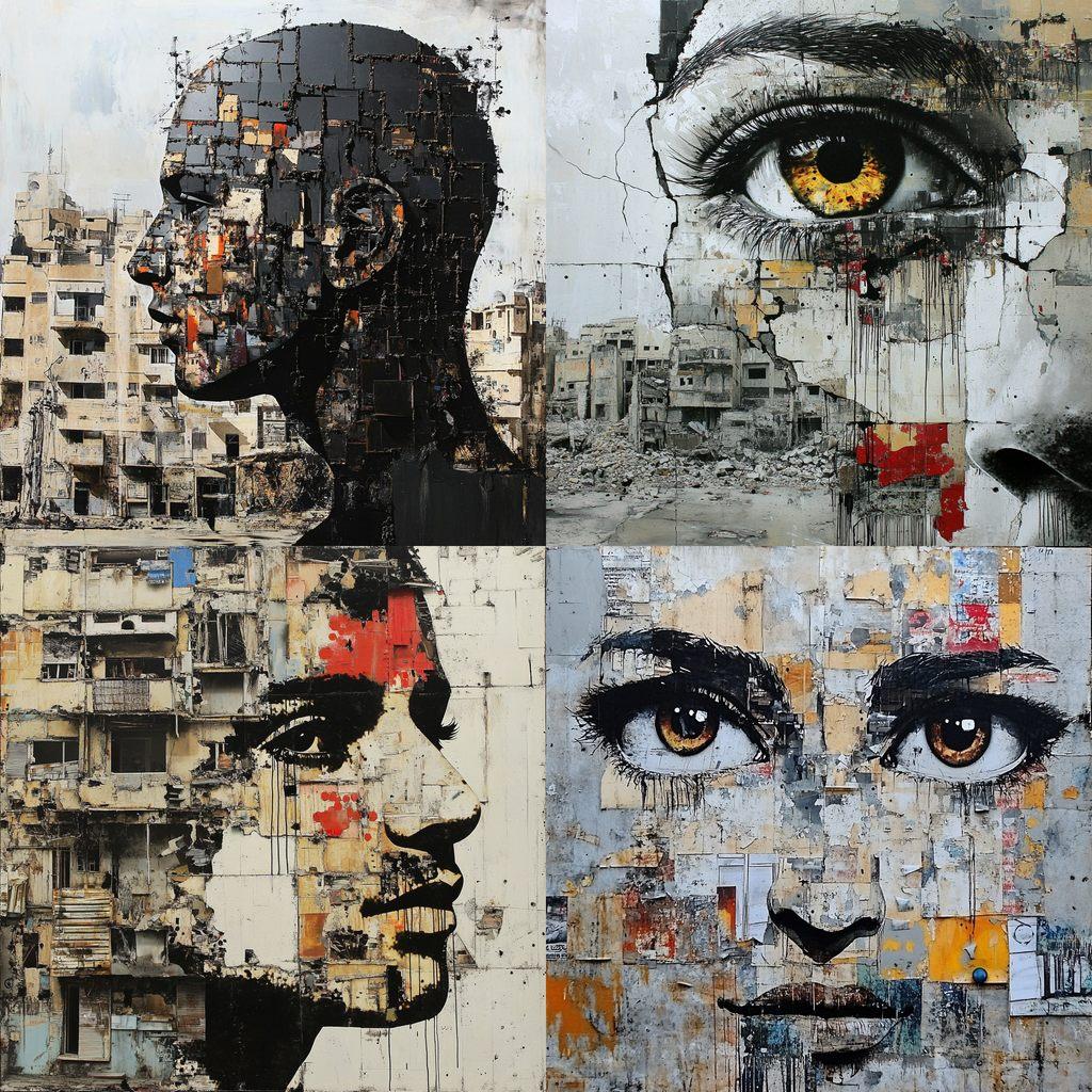 Tammam Azzam style, Midjourney V6.1, render 1 of 4
