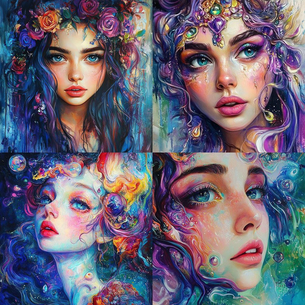 Tanya Shatseva style, Midjourney V6.1, render 1 of 4