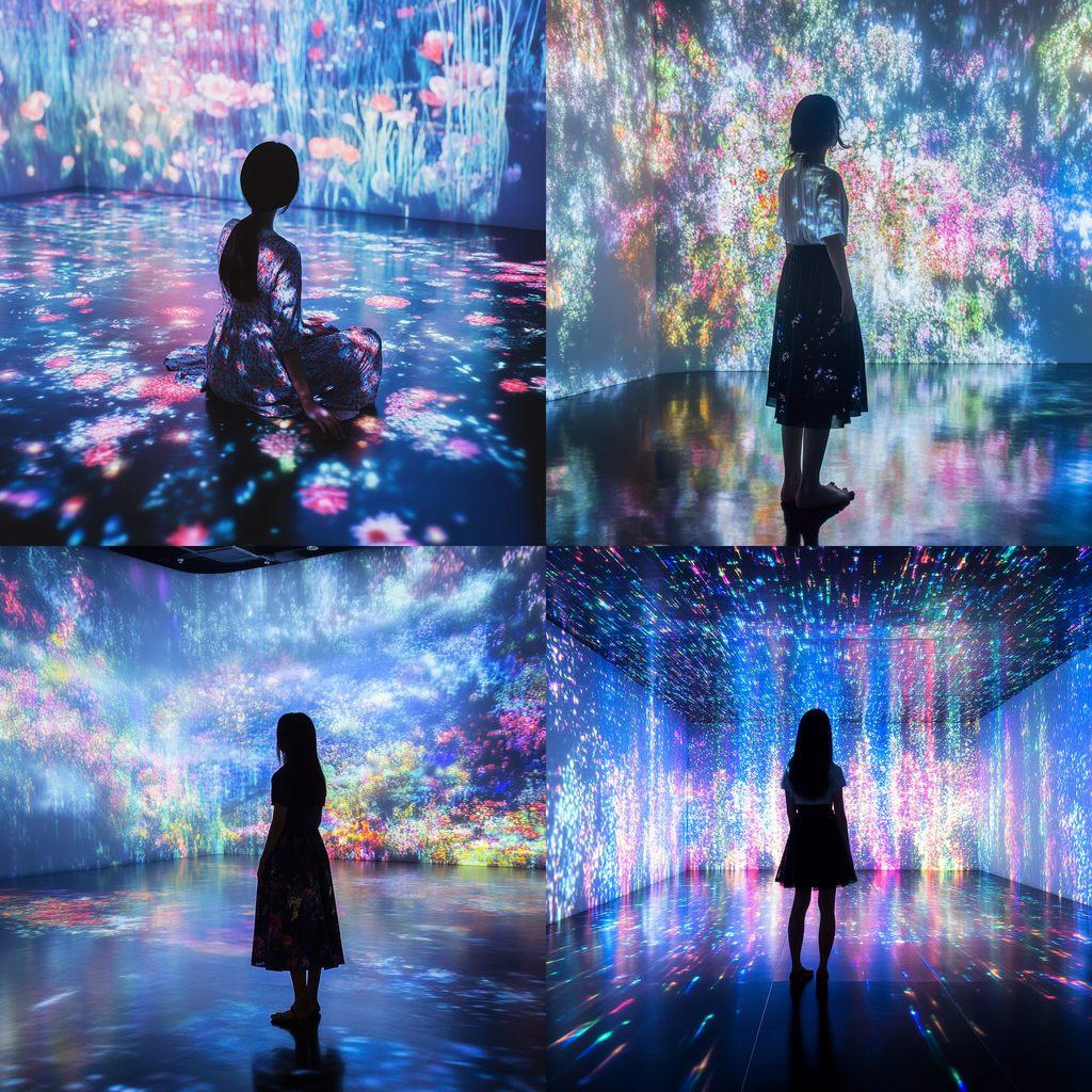 teamLab style, Midjourney V6.1, render 1 of 4