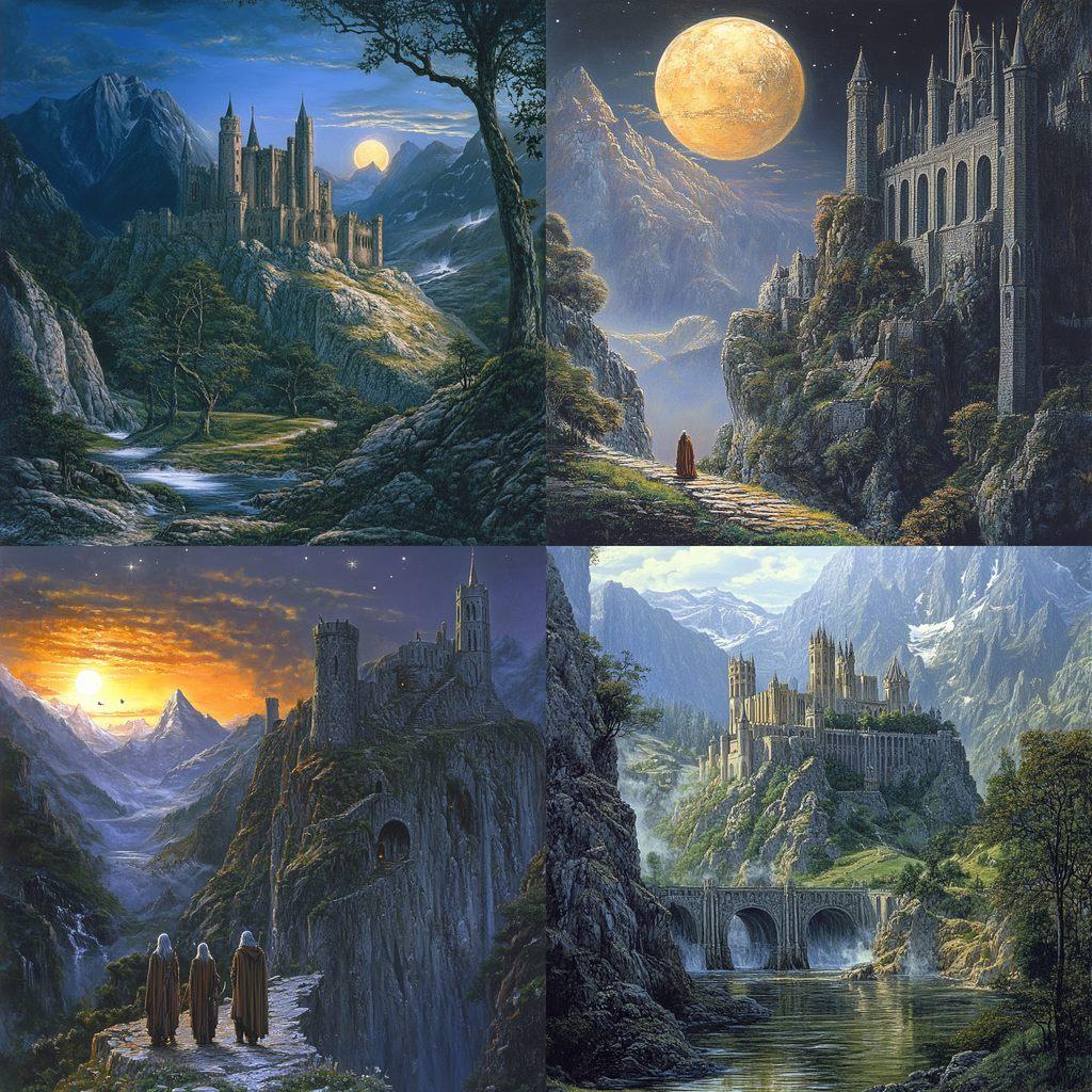 Ted Nasmith style, Midjourney V6.1, render 1 of 4