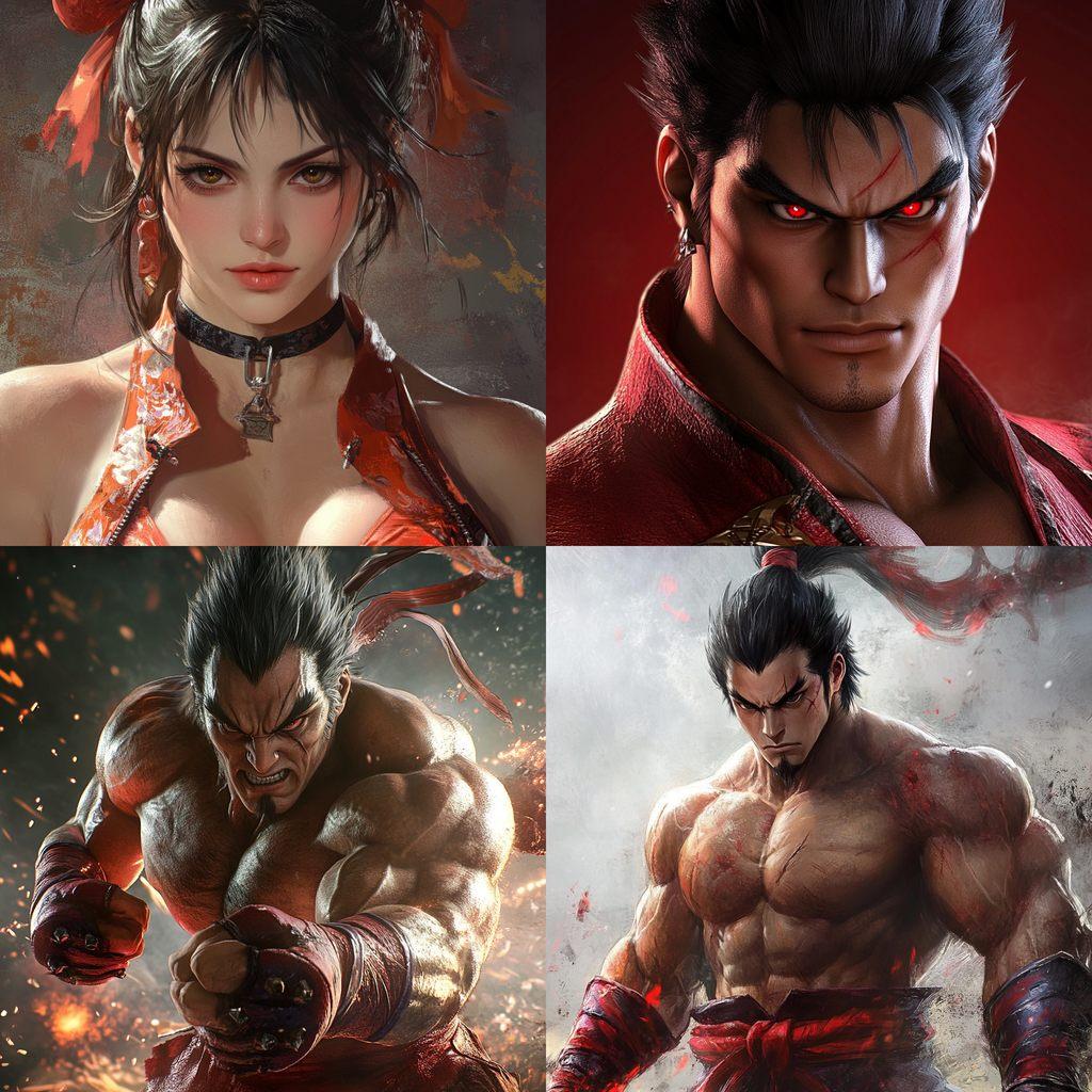Tekken style, Midjourney V6.1, render 1 of 4