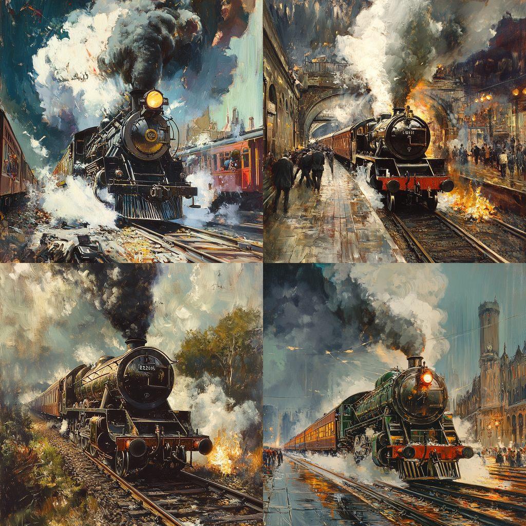 Terence Cuneo style, Midjourney V6.1, render 1 of 4