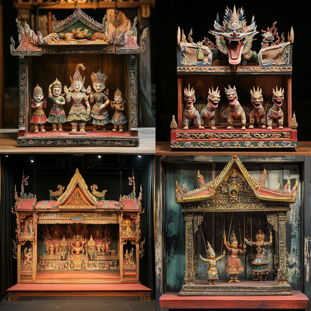 Thai puppet theater style, Midjourney V6.1, render 1 of 4