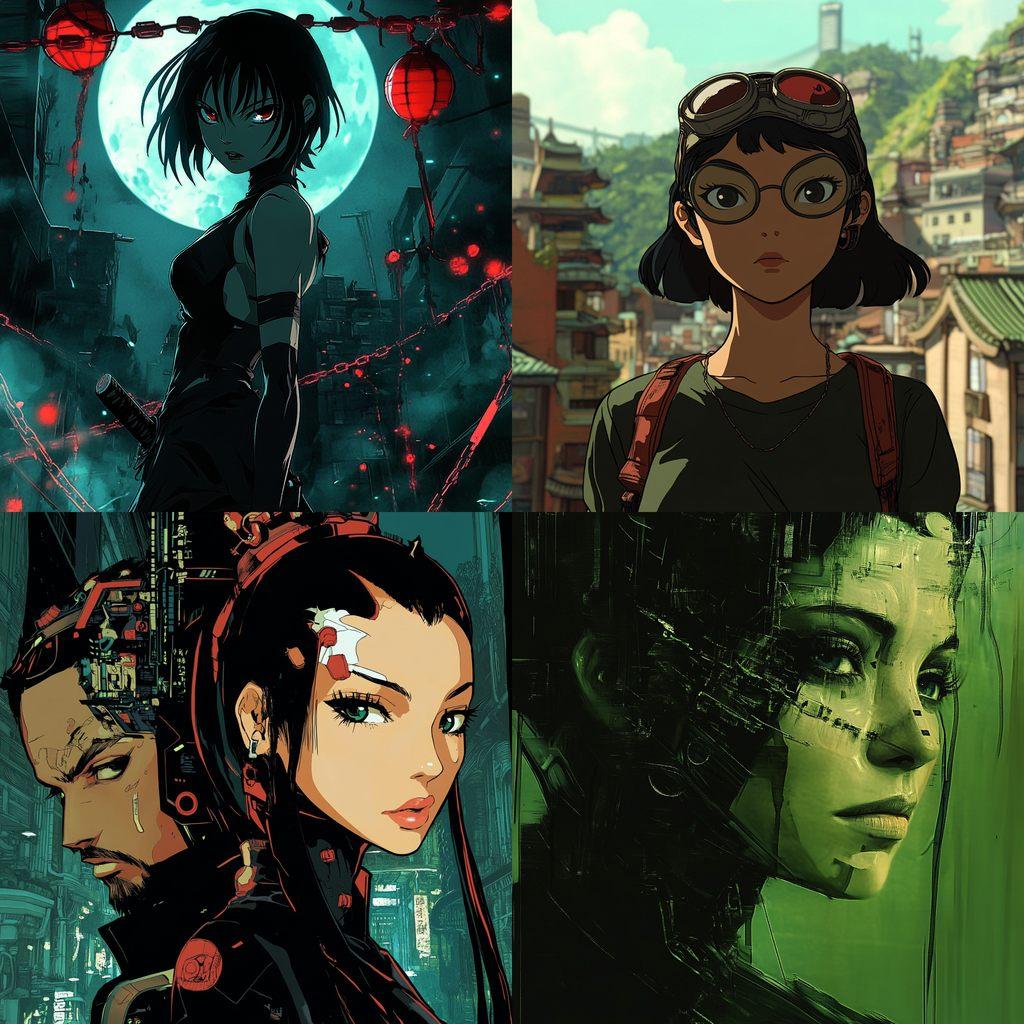 The Animatrix style, Midjourney V6.1, render 1 of 4