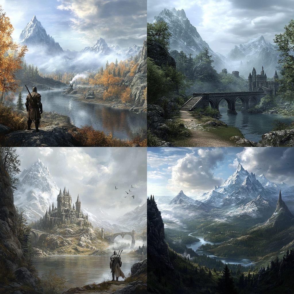 The Elder Scrolls style, Midjourney V6.1, render 1 of 4