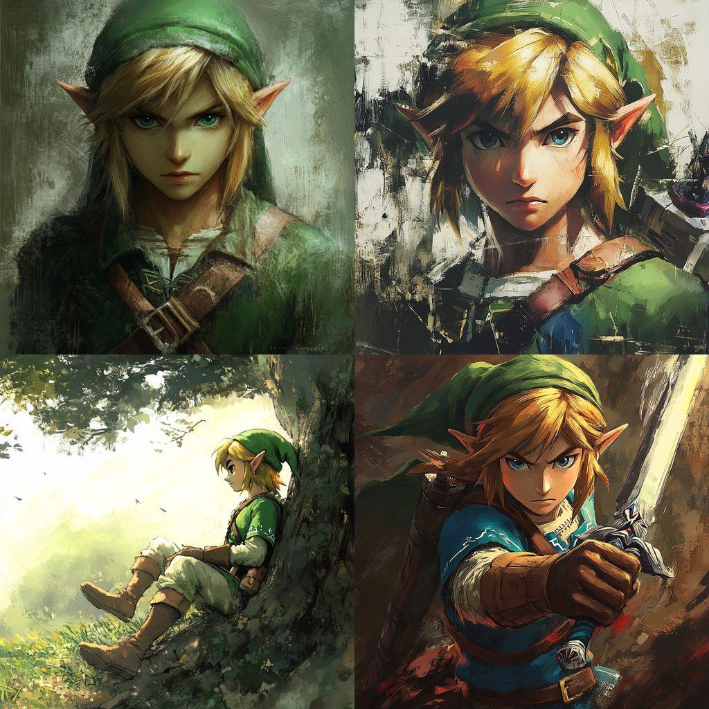 The Legend of Zelda style, Midjourney V6.1, render 1 of 4