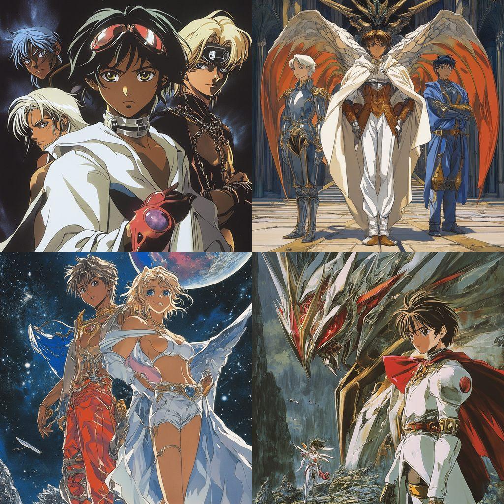 The Vision of Escaflowne style, Midjourney V6.1, render 1 of 4