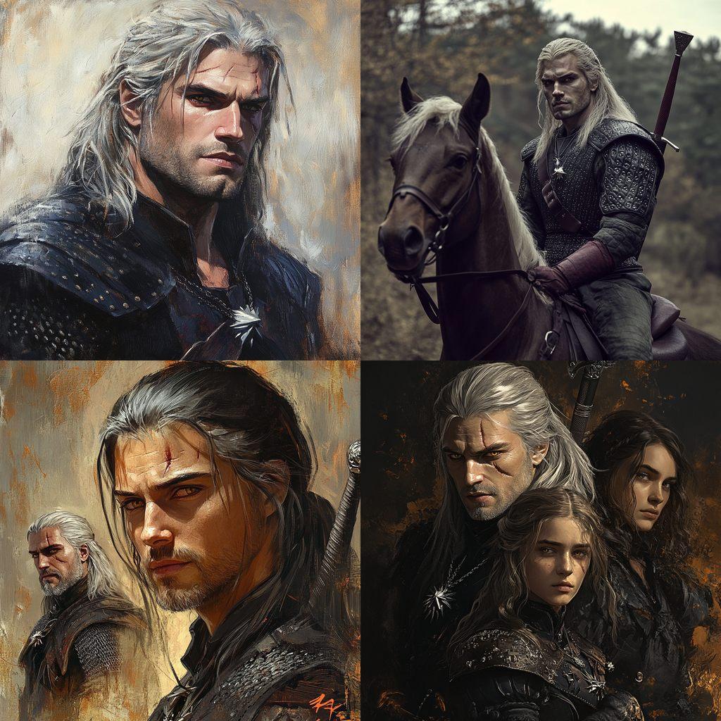 The Witcher style, Midjourney V6.1, render 1 of 4