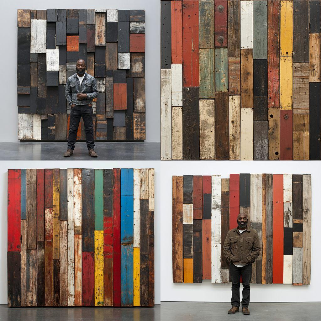 Theaster Gates style, Midjourney V6.1, render 1 of 4
