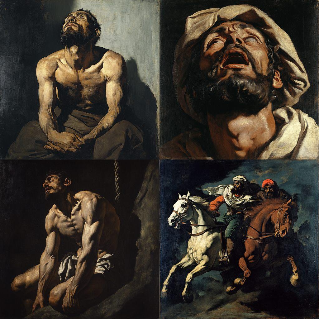 Theodore Gericault style, Midjourney V6.1, render 1 of 4