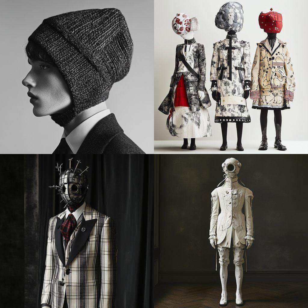 Thom Browne style, Midjourney V6.1, render 1 of 4