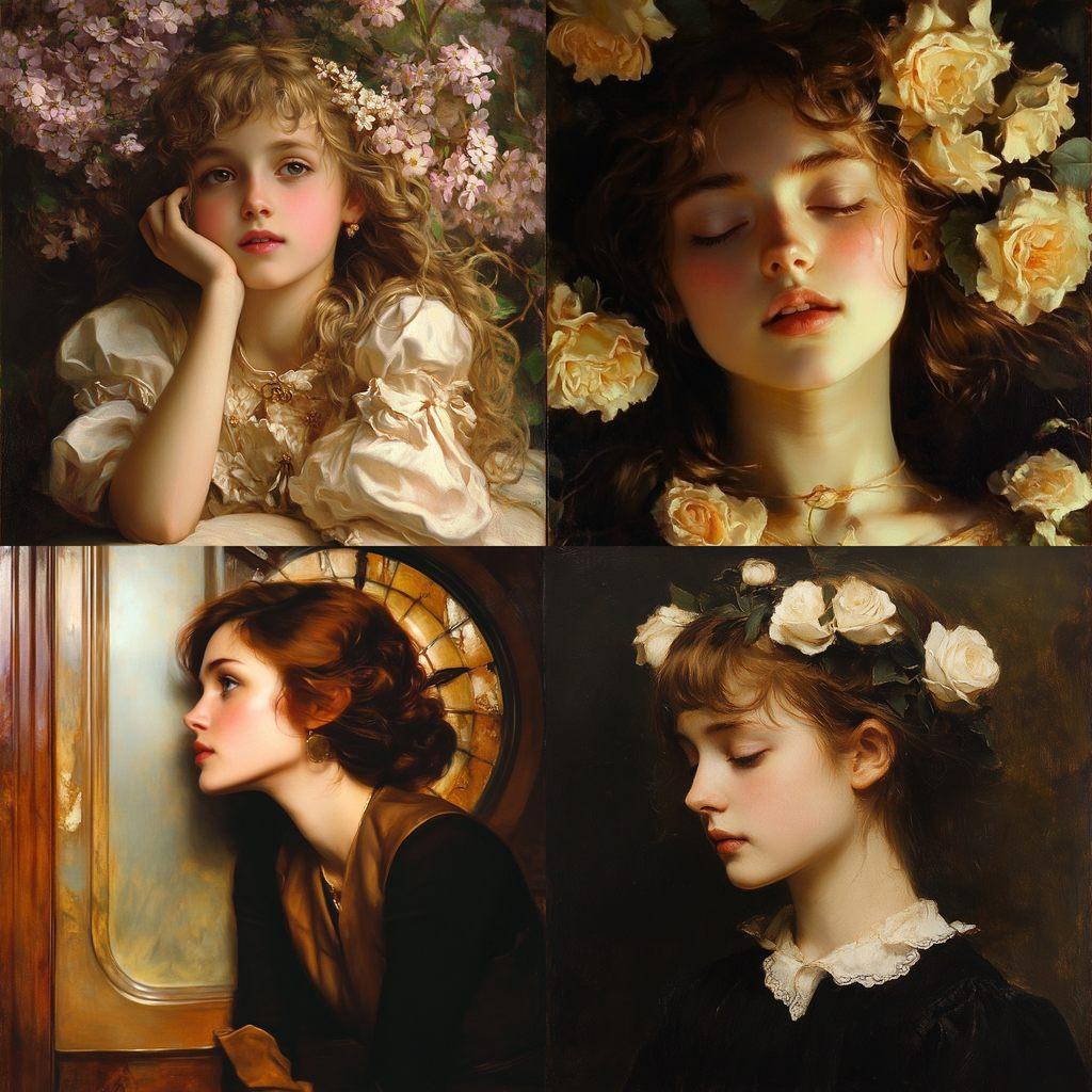 Thomas Benjamin Kennington style, Midjourney V6.1, render 1 of 4